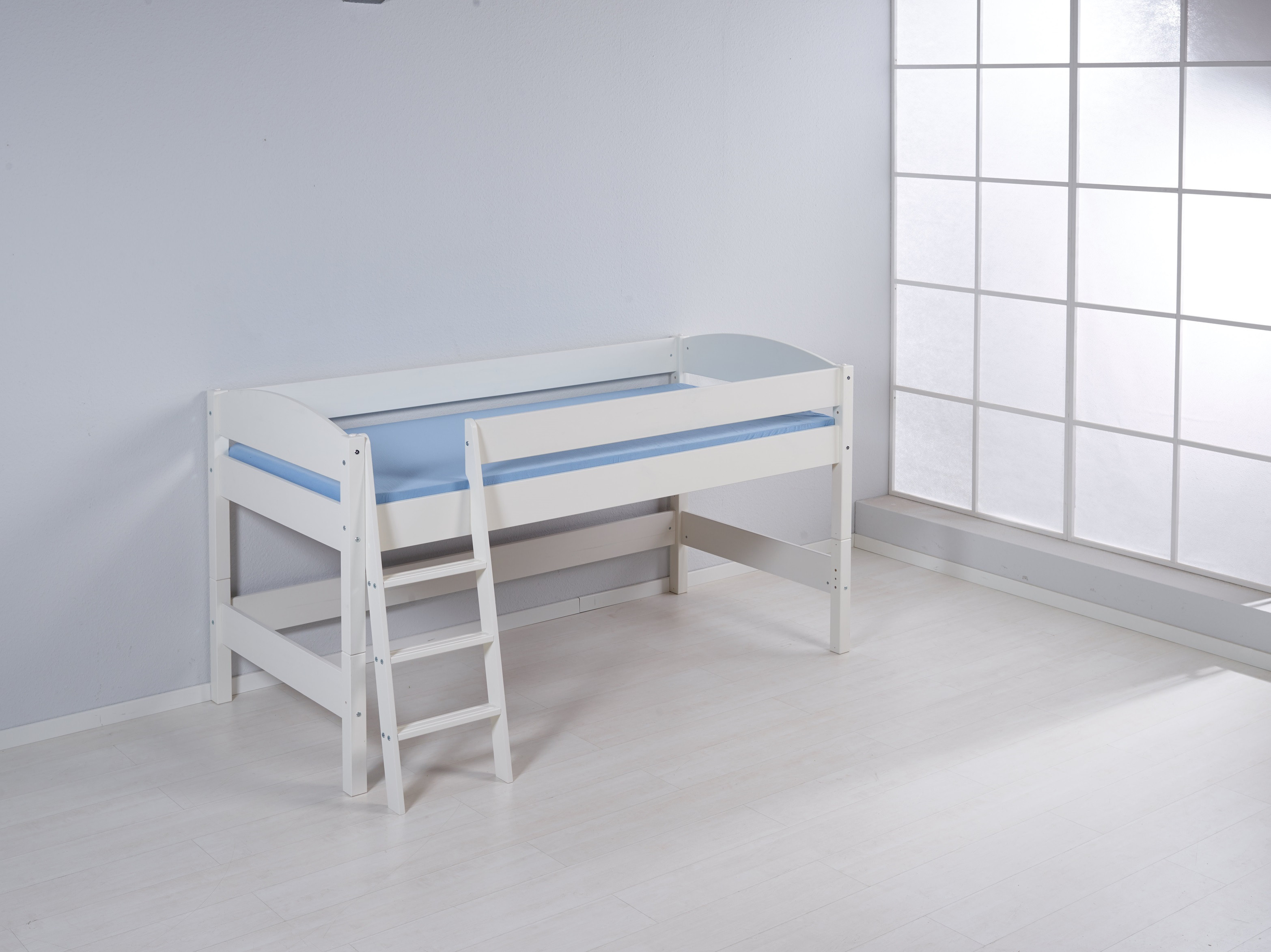 Basis Bett-IDA Landhaus-90x200 weiß lackiert