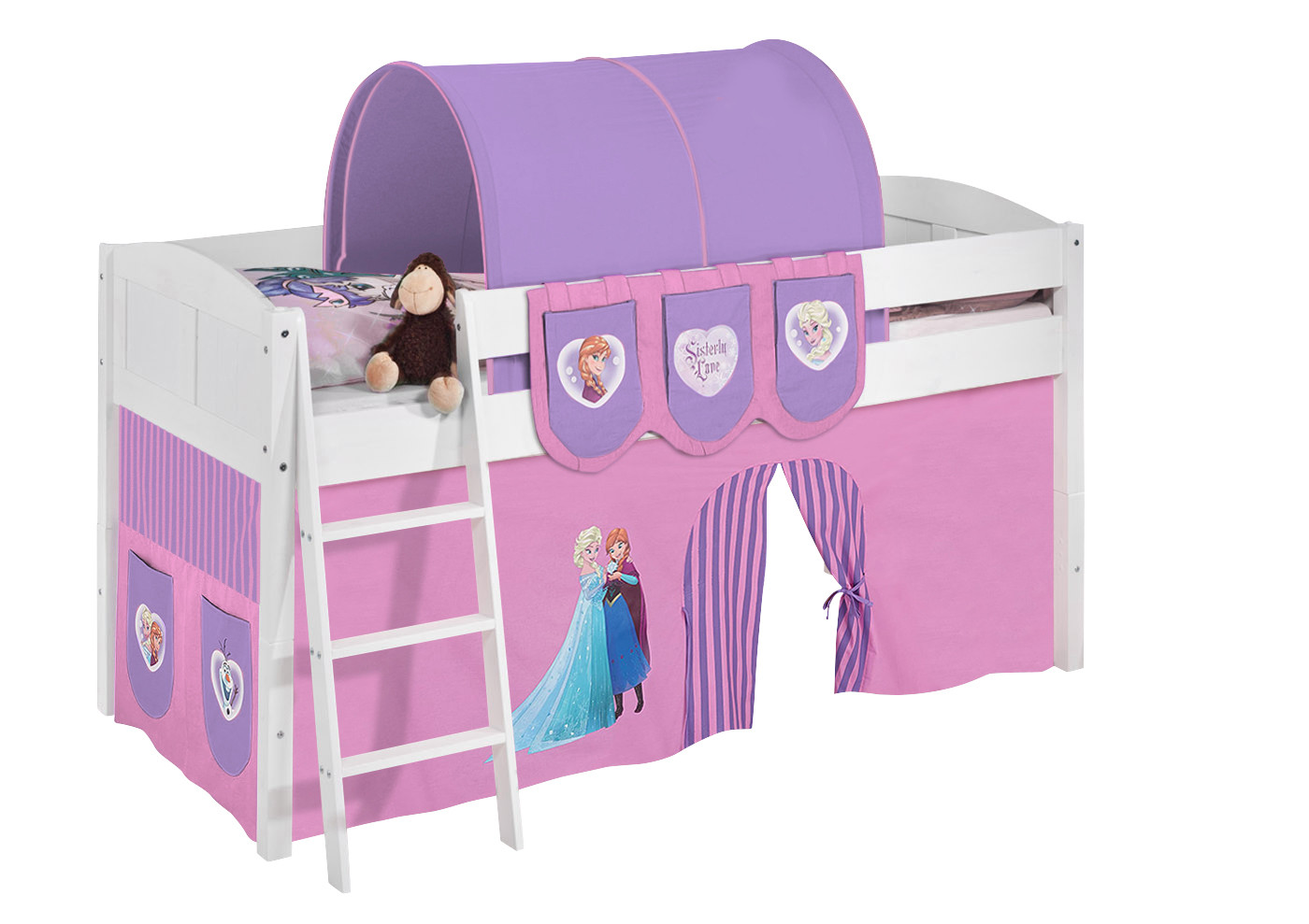 Basis Betten-IDA Landhaus-90x200-Frozen Lila