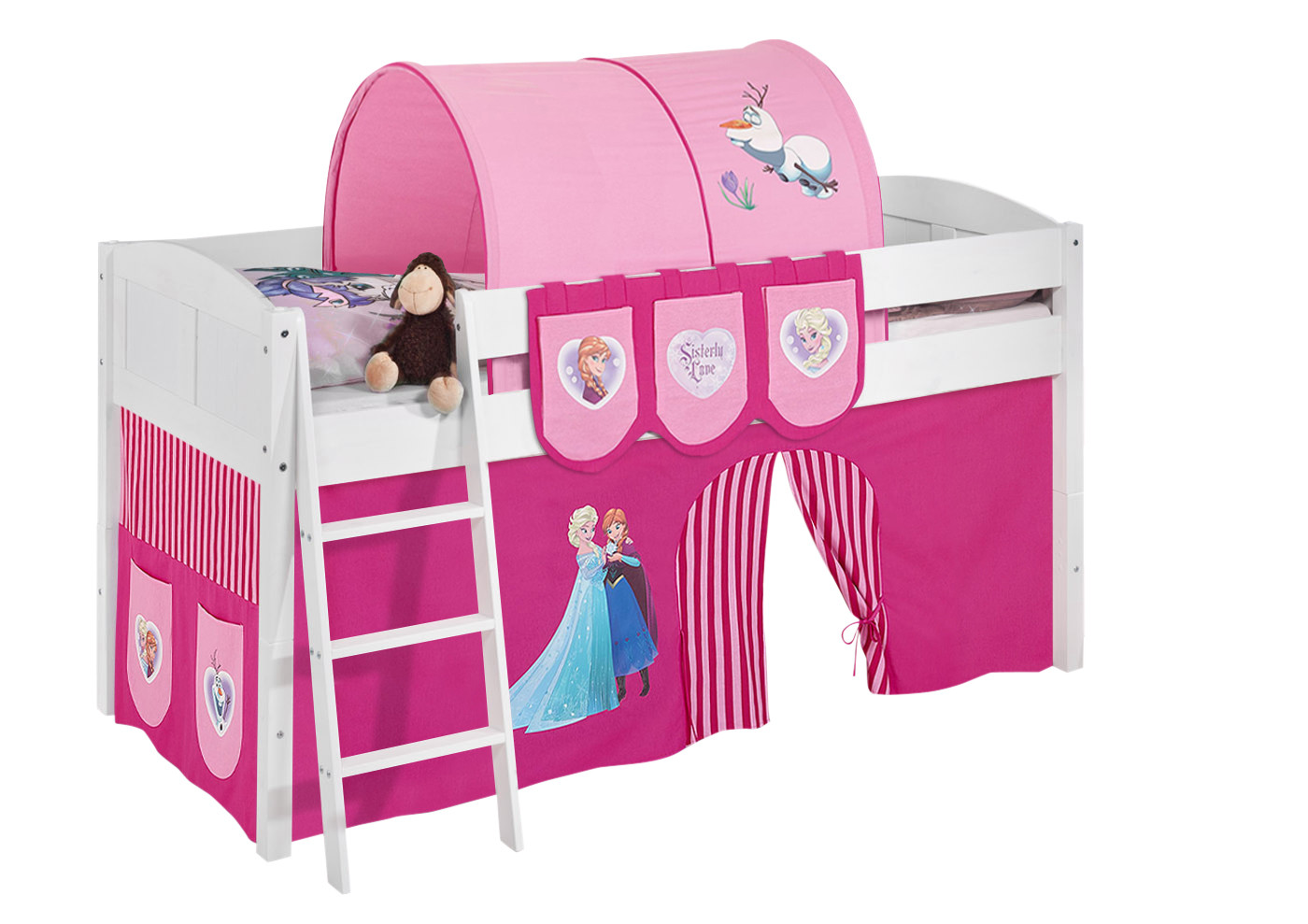 Basis Betten-IDA Landhaus-90x200-Frozen Rosa