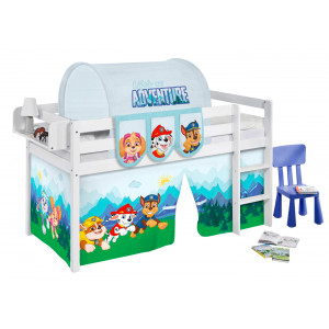 Basis Betten-Jelle Weiß-90x200 - Paw Patrol Blau