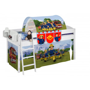 Halfhoogslaper IDA Classic wit gelakt met ondertent Angel Cat Sugar 90x200 cm